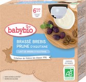Babybio Prune de Brebis Infusée 6 Mois et + Bio 4 Biberons de 85 g