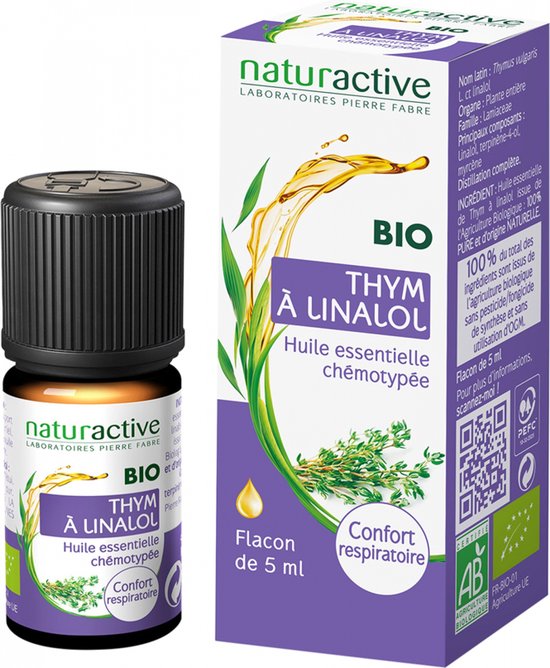 Naturactive Tijm Linalool Etherische Olie (Thymus Vulgaris L. CT