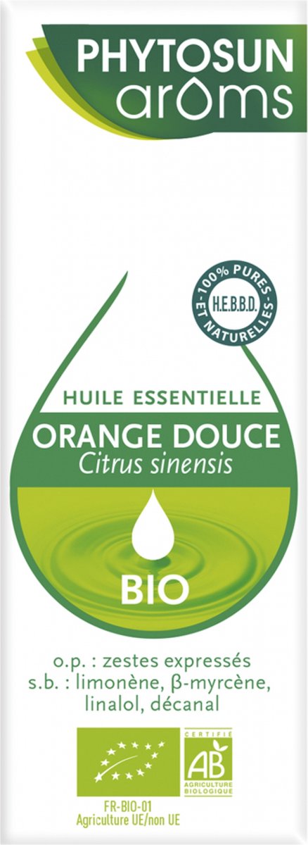 Phytosun Arôms Zoete Sinaasappel Etherische Olie (Citrus Sinensis) Biologisch 10 ml