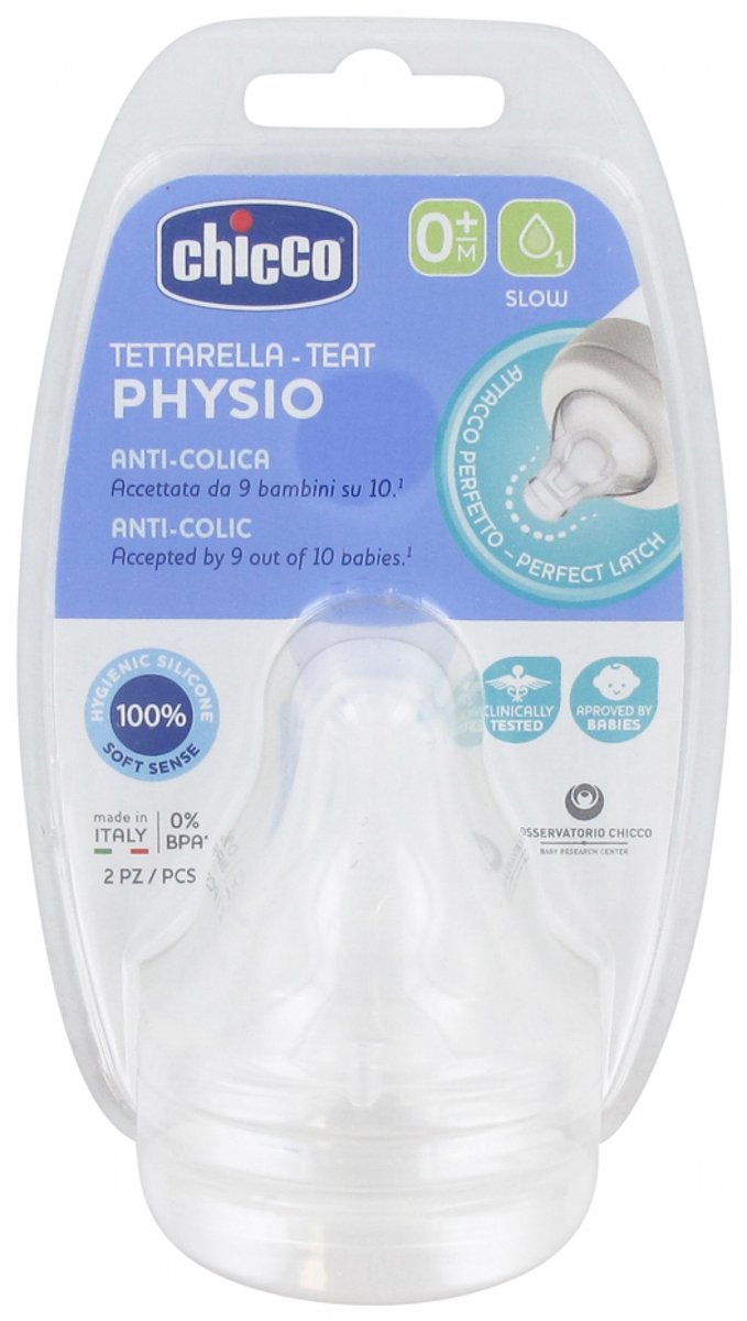 Goedkoopste Chicco Speen Fysiologisch Siliconen Transparant (0m ) 2 Stuks