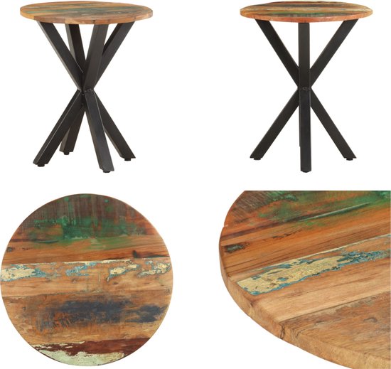 Bijzettafel met lade Bruin 40 x 32 x 46 cm Massief Mango Hout