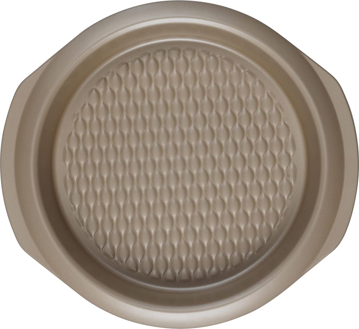Ronde bakvorm 30 cm (inclusief handgrepen) koolstofstaal ronde cakevorm antiaanbaklaag 4 5 cm hoog taartbakvorm gestructureerde bodem bakplaat