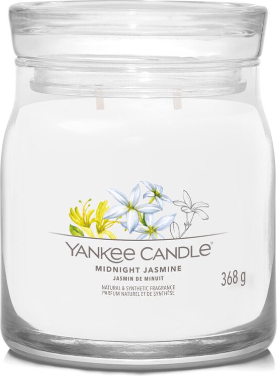 Yankee Candle - Midnight Jasmine Signature Medium Jar - Moederdag cadeau