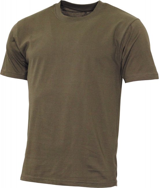 MFH US T-shirt "Streetstyle" - Outdoorshirt - Legergroen - 145 g/m² - MAAT XXL