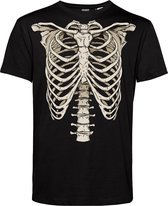 T-shirt Skelet | Carnavalskleding heren | Carnaval Kostuum | Foute Party | Zwart | maat M