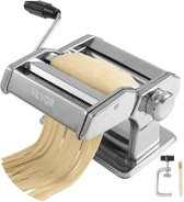 One stop shop - 6in1 Pastamachine - Pastamaker - Pasta Starterset - Spaghetti machine - Pasta Roller - Zilver