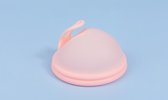 Noenoo | Herbruikbare Menstruatie Disc met uithaalring Poeder Roze Maat S Duurzaam