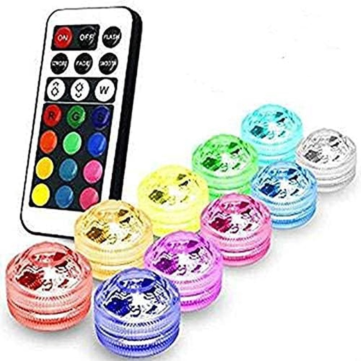 Waterdichte LED Waxinelichtjes - Decoratieve Pompoenverlichting - Set van 10 - Warm Wit Kaarslicht - Batterij-aangedreven