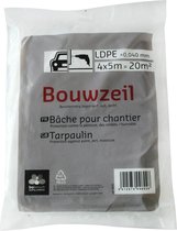 Bouwzeil 4x5m - 0.040mm - bescherming tegen verf, vuil en vocht