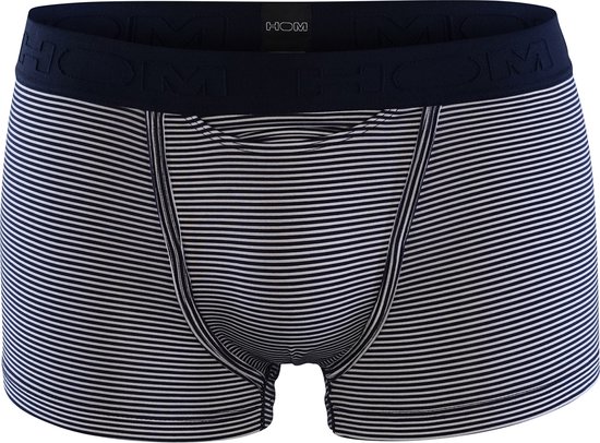 HOM Simon boxer briefs HO1 (1-pack) - heren boxer met horizontale gulp - donkerblauw gestreept - Maat: XXL