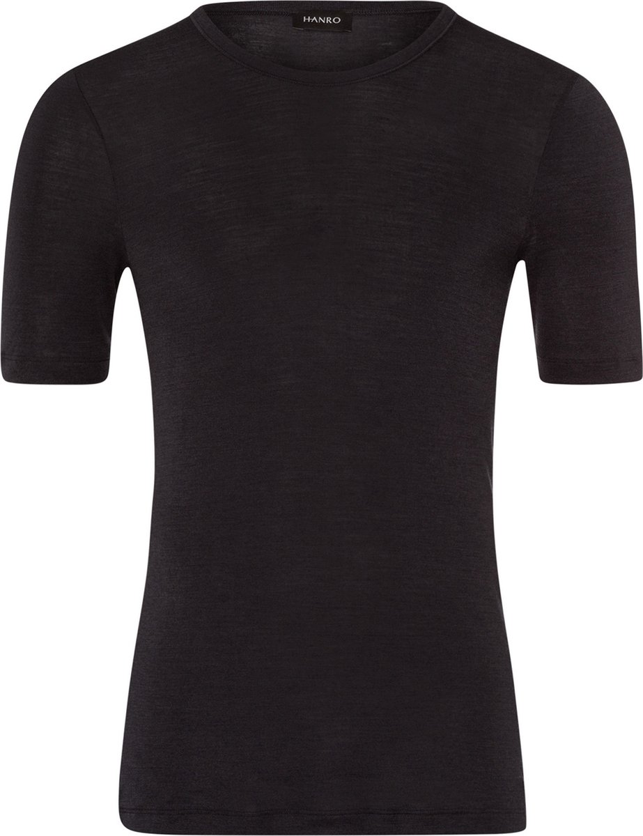 Hanro Woolensilk Sportshirt/Thermische shirt - 0176 Grey - maat XL (XL) - Heren Volwassenen - Wol- 073401-0176-XL