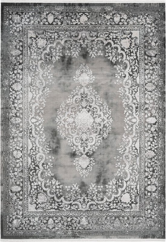 Lalee Orsay | Modern Vloerkleed Laagpolig | Silver | Tapijt | Karpet | Nieuwe Collectie 2024 | Hoogwaardige Kwaliteit | 80x150 cm