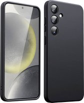 AziLine Zwarte Silicone Case Geschikt voor Samsung Galaxy S24 - AziLine Zwarte Bescherming Hoesje - Premium Zwarte Backcover geschikt voor Samsung Galaxy S24