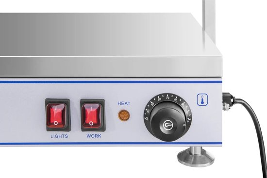 Warmhoudplaat - 3 halogeenlampen - 1.550 W - Royal Catering — afbeelding 4