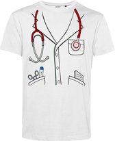 T-shirt Dokter | Carnavalskleding heren | Carnaval Kostuum | Foute Party | Wit | maat L