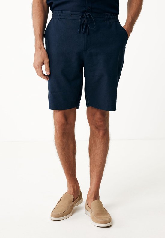 Mexx DANIEL Shorts en Lin Basic Homme - Marine - Taille XL