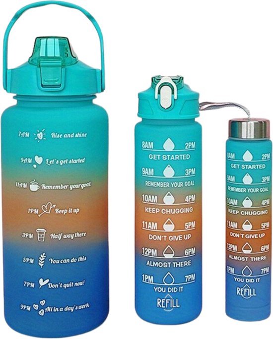 Wessper Glazen drinkfles 500 ml, Motivatie fles met hydratatie schaal, Borosilicaat glazen flessen met siliconen hoes, BPA-vrij veilig materiaal – Paars