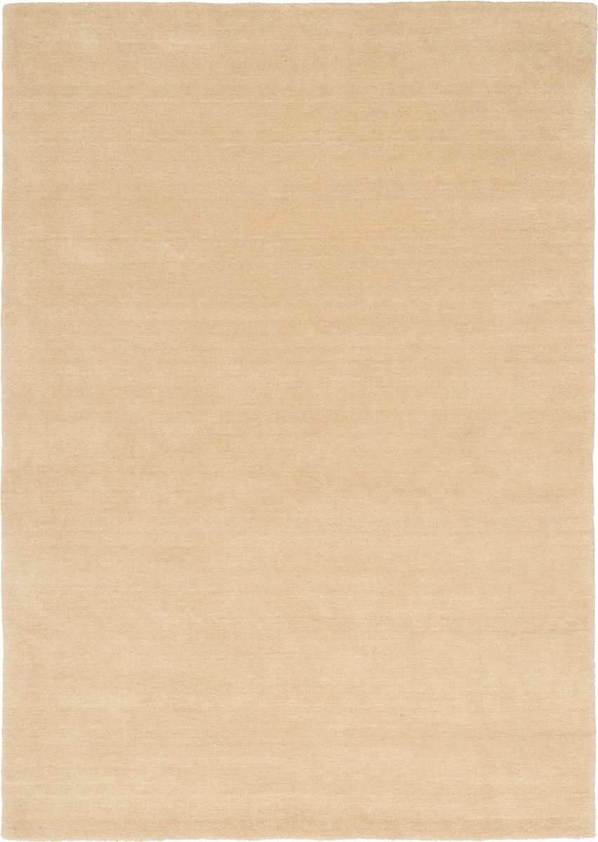 Pergamon Wol Natuurlijk Vloerkleed Gabbeh Unicoloured Creme