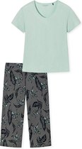 SCHIESSER Contemporary Nightwear pyjamaset - dames pyjama 3/4 modal v-hals meerkleurig - Maat: 40