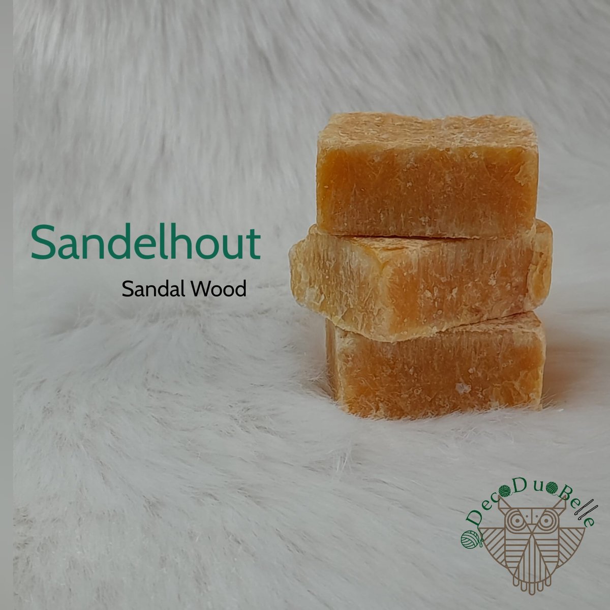 3 Amberblokjes: Sandelhout - Navulling set