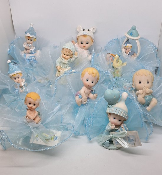 20 x Giftbox Baby Blauw - Babyshower & Kraamcadeau Verpakking