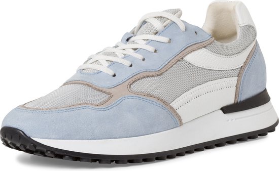 MARCO TOZZI by GMK; MT Leather, Insole Leather+ Feel Me Heren Sneaker - LIGHT BLUE COMB - Maat 41