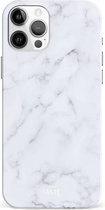 xoxo Wildhearts Marble White Lies - Single Layer - Hoesje geschikt voor iPhone 11 Pro hoesje - Marmer hoesje - Shockproof case - Beschermhoesje geschikt voor iPhone 11 Pro case - Wit