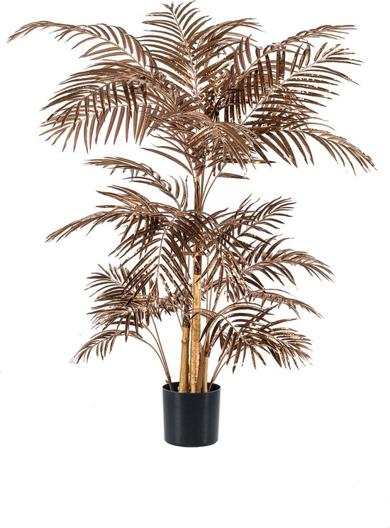 Emerald - Kunstplant Areca Palm Metallic Brons 145cm - Kunstplanten voor binnen