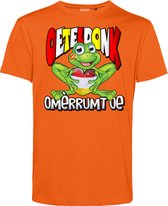 T-shirt Oeteldonk Omèrrumt Oe | Carnavalskleding heren | Carnaval Kostuum | Foute Party | Oranje | maat XXL