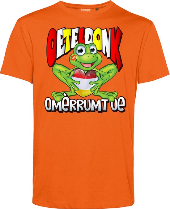 T-shirt kind Oeteldonk Omèrrumt Oe | Carnavalskleding kinderen | Carnaval Kostuum | Foute Party | Oranje | maat 68