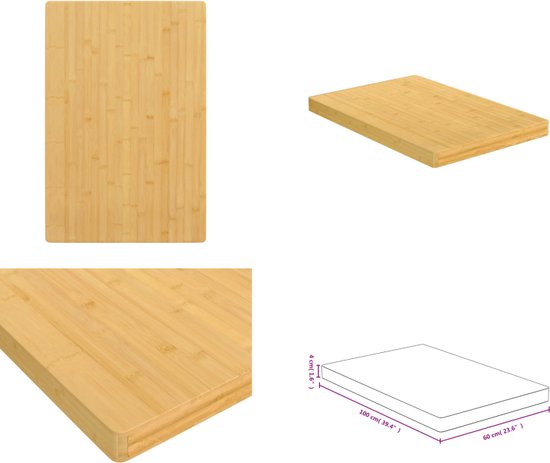 vidaXL Tafelblad vierkant 60x60x2 cm massief acaciahout