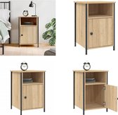 COSTWAY Nachtkastje met lade, kleine bijzettafel met open vak, banktafel, nachtkastje, nachtkastje voor slaapkamer, woonkamer, 38,5 x 28 x 40,5 cm (wit