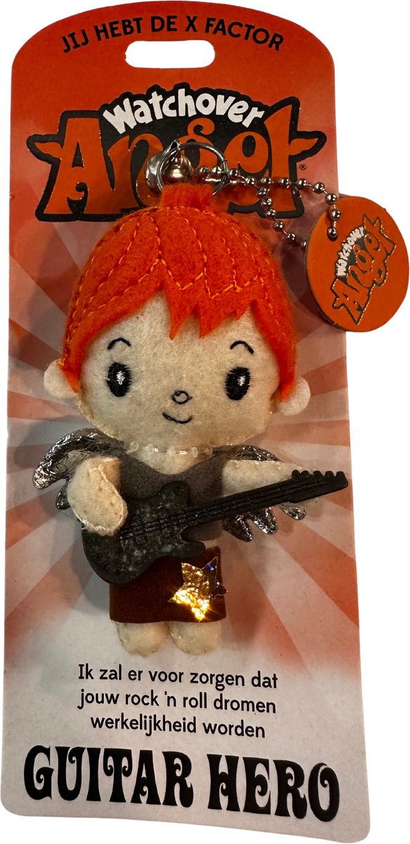 Watchover Angel-"Guitar Hero"-Sleutelhanger-Geluksbrenger