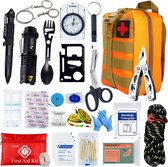 D&B Noodpakket - Survival Kit - Survival Set - EHBO - Outdoor - Indoor - Voor Thuis - Kleur Oranje
