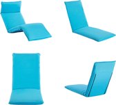 vidaXL Ligstoel inklapbaar oxford stof blauw - Ligbed - Ligbedden - Ligstoel - Ligstoelen
