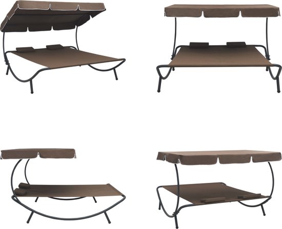 Ligkussen, ligstoel, ligbed (bruin), 201 x 55 cm, 8 cm dik.... Comfortabel ligkussen voor dekstoel - 201 x 55 cm, 8 cm dik ... Afbeeldingen Bestsellers
