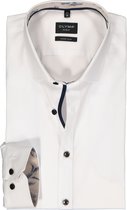 OLYMP No. 6 Six super slim fit overhemd - mouwlengte 7 - popeline - wit - Strijkvriendelijk - Boordmaat: 39