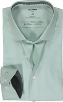 OLYMP 24/7 modern fit overhemd - dynamic flex - groen - Strijkvriendelijk - Boordmaat: 44