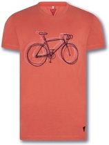 Le Patron Velo de Course Casual T-Shirt Roze-S