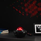 Enceinte sans fil RED5 avec projecteur de ciel étoilé - Enceinte Hifi / Lampe de projecteur - avec Bluetooth - 21 ciels étoilés différents - 4 niveaux de luminosité - 88545