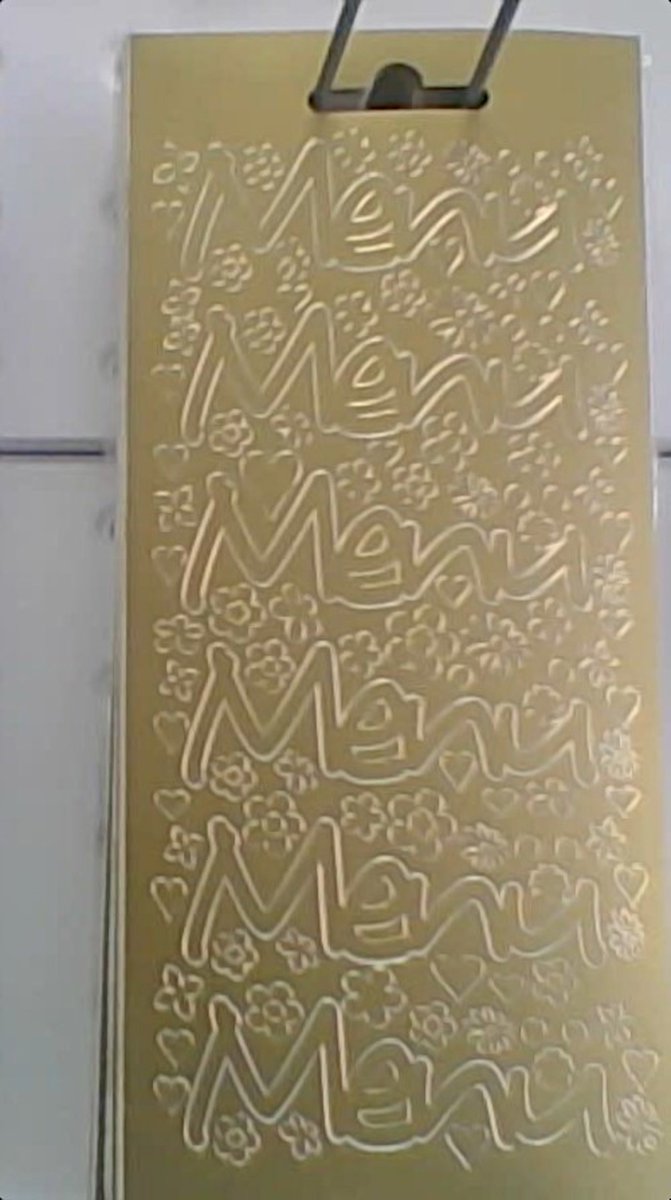 Rayher stickers menu goud 3x