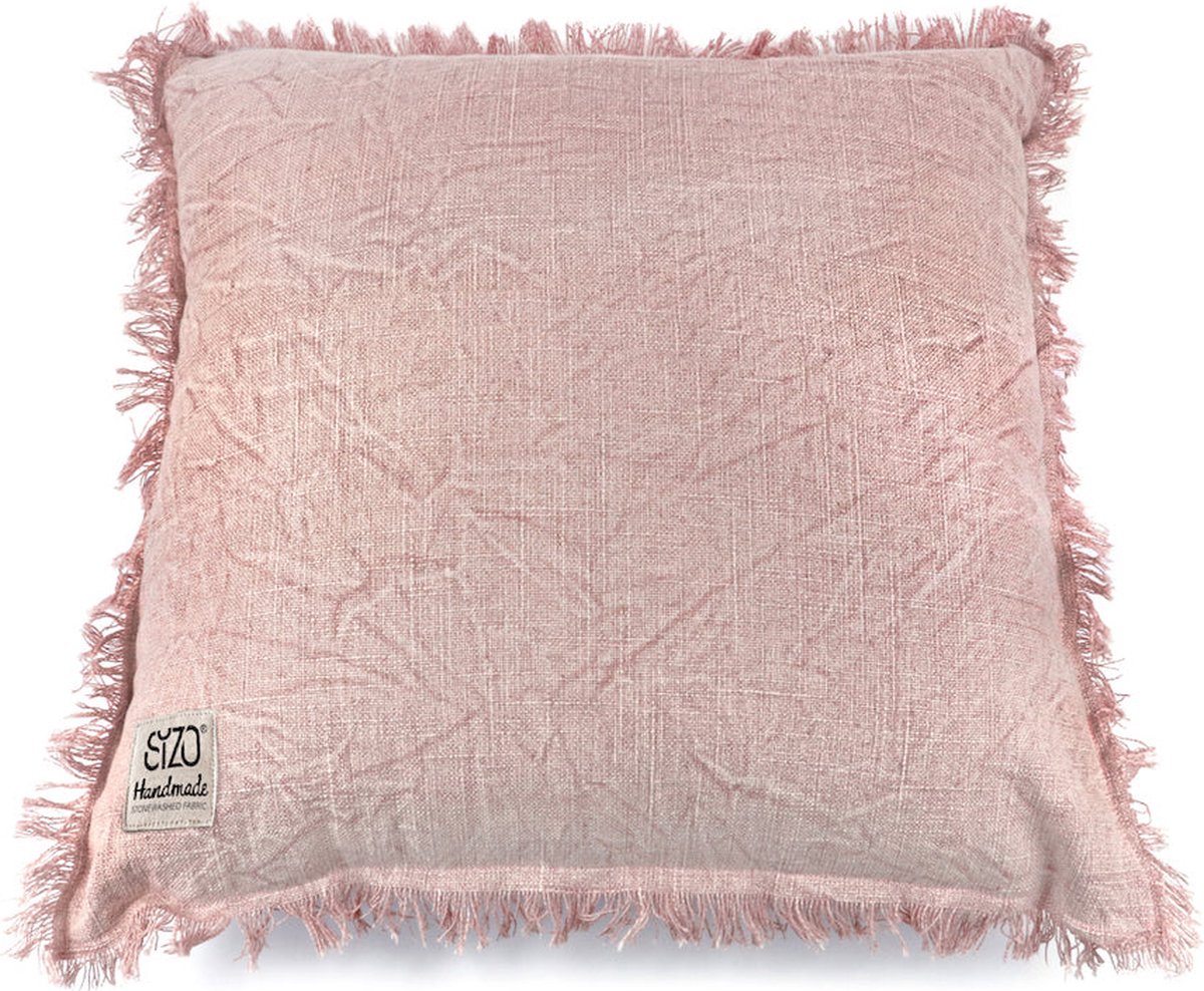 Sizo Handmade Kussen 45 x 45 cm - Roze