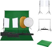 vidaXL Fotostudioset - 40 x 60 cm - Verlichtingsset - Achtergrondsets - Reflecterset - Fotostudio Set