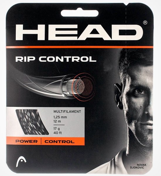 Foto: Head rip control tennissnaar 1 25mm 12 meter zwart