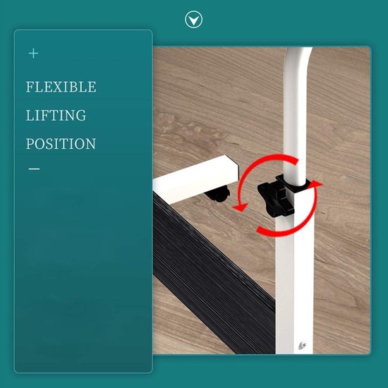 Bureau computer tafel - met opbergplanken - zwart metaal hout - 110 cm breed