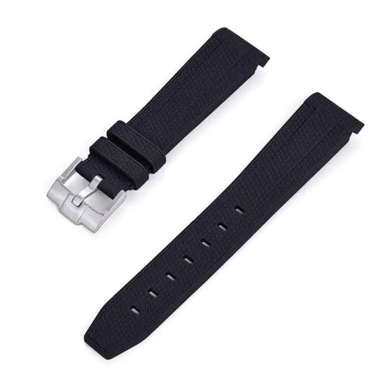 MoonSwatch Zwart - Bracelet de montre en caoutchouc avec un ajustement parfait