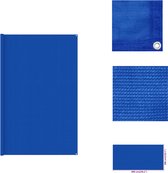 vidaXL Tenttapijt - Blauw - 300 x 600 cm - Waterdoorlatend en ademend - Gemakkelijk schoon te maken - Geïntegreerde oogjes - Snijbaar - Tenttapijt