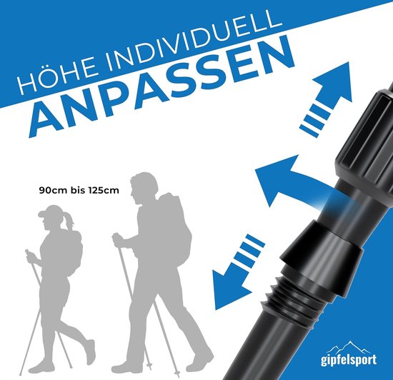 Telescopische wandelstok - Sportwandelstokken