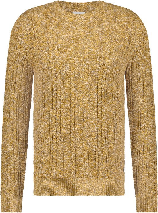 COOFANDY Heren Ronde Hals Trui Kabelgebreide Lichtgewicht Trui Slim Fit Lange Mouwen Casual Pullover Sweater, Wit, M COOFANDY Heren Ronde Hals Trui Kabelgebreide Lichtgewicht Trui Slim Fit Lange Mouwen Casual Pullover Sweater, Wit, M