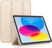 Mobigear Tablethoes geschikt voor Apple iPad 10 (2022) Hoes | Mobigear Tri-Fold Gel Bookcase - Goud